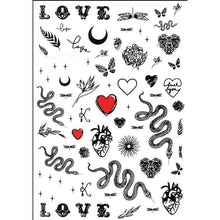 Load image into Gallery viewer, New Super Thin Self-Adhesive Letter 3d Nail Decal Stickers Manicure Nail Art Decoration Accessories Holographic Old English Character Nail Self-Adhesive Sticker English Font Design Manicure Design Water Sliders Decorations Accessories