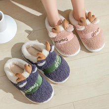 Load image into Gallery viewer, New Thick Sole Christmas Deer Slippers Women Men Indoor Warm Slipper Soft Plush Home Floor Winter Platform Shoes Boys And Girls House Slippers Kids Animal Indoor Slipper Fuzzy Toddler Home Shoes