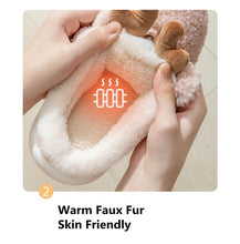 Load image into Gallery viewer, New Thick Sole Christmas Deer Slippers Women Men Indoor Warm Slipper Soft Plush Home Floor Winter Platform Shoes Boys And Girls House Slippers Kids Animal Indoor Slipper Fuzzy Toddler Home Shoes