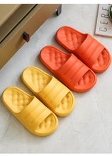 Load image into Gallery viewer, New Thicker EVA Sofa Slides Sole Soft Indoor Slippers Men Women Anti-Slip Sandals Summer Bathroom Platform Shoes Open Toe Soft Slippers Thick Lightweight Non-Slip Shower Bath Cloud Slides Pool Gym House Sandals