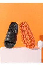 Load image into Gallery viewer, New Thicker EVA Sofa Slides Sole Soft Indoor Slippers Men Women Anti-Slip Sandals Summer Bathroom Platform Shoes Open Toe Soft Slippers Thick Lightweight Non-Slip Shower Bath Cloud Slides Pool Gym House Sandals