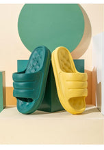 Load image into Gallery viewer, New Thicker EVA Sofa Slides Sole Soft Indoor Slippers Men Women Anti-Slip Sandals Summer Bathroom Platform Shoes Open Toe Soft Slippers Thick Lightweight Non-Slip Shower Bath Cloud Slides Pool Gym House Sandals
