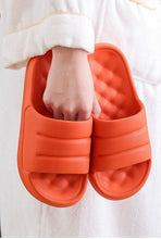 Load image into Gallery viewer, New Thicker EVA Sofa Slides Sole Soft Indoor Slippers Men Women Anti-Slip Sandals Summer Bathroom Platform Shoes Open Toe Soft Slippers Thick Lightweight Non-Slip Shower Bath Cloud Slides Pool Gym House Sandals