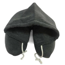 Load image into Gallery viewer, New Travel Hooded U-Shaped Pillow Cushion Car Office Airplane Head Rest Neck Neck Pillow Inflatable Travel Pillow Comfortably Supports The Head Support U-Shaped Luxury Memory Foam Neck Travel Pillow with Hoodie Neck Pillow