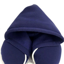Load image into Gallery viewer, New Travel Hooded U-Shaped Pillow Cushion Car Office Airplane Head Rest Neck Neck Pillow Inflatable Travel Pillow Comfortably Supports The Head Support U-Shaped Luxury Memory Foam Neck Travel Pillow with Hoodie Neck Pillow