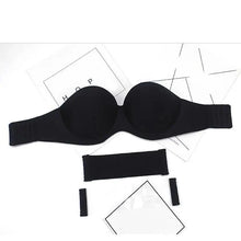 Load image into Gallery viewer, New Trendy Invisible Bras Bralette Underwear Women's Push Up Strapless Bra Wedding Brassiere Underwired Back 1/2 Cup