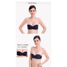 Load image into Gallery viewer, New Trendy Invisible Bras Bralette Underwear Women's Push Up Strapless Bra Wedding Brassiere Underwired Back 1/2 Cup