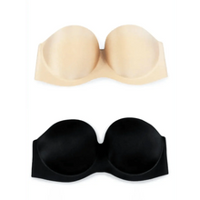 Load image into Gallery viewer, New Trendy Invisible Bras Bralette Underwear Women's Push Up Strapless Bra Wedding Brassiere Underwired Back 1/2 Cup
