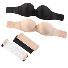 Load image into Gallery viewer, New Trendy Invisible Bras Bralette Underwear Women's Push Up Strapless Bra Wedding Brassiere Underwired Back 1/2 Cup
