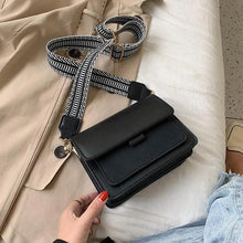 Load image into Gallery viewer, New Trendy Small Square Wide Shoulder Strap Lady Bag For Women And Girl Fashionable Casual Mobile Phone Bag And Wallet