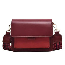 Load image into Gallery viewer, New Trendy Small Square Wide Shoulder Strap Lady Bag For Women And Girl Fashionable Casual Mobile Phone Bag And Wallet