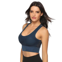 Load image into Gallery viewer, New Trendy Women's T-shirts Workout Sports Bra Yoga Vest Backless Solid Quick Dry Running Gym Sport bra Yoga Shirts