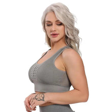 Load image into Gallery viewer, New Trendy Women's T-shirts Workout Sports Bra Yoga Vest Backless Solid Quick Dry Running Gym Sport bra Yoga Shirts