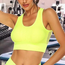 Load image into Gallery viewer, New Trendy Women's T-shirts Workout Sports Bra Yoga Vest Backless Solid Quick Dry Running Gym Sport bra Yoga Shirts
