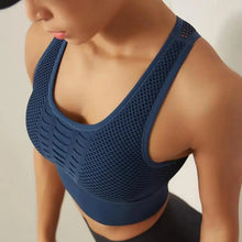 Load image into Gallery viewer, New Trendy Women's T-shirts Workout Sports Bra Yoga Vest Backless Solid Quick Dry Running Gym Sport bra Yoga Shirts