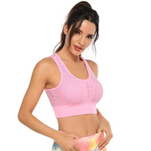 Load image into Gallery viewer, New Trendy Women's T-shirts Workout Sports Bra Yoga Vest Backless Solid Quick Dry Running Gym Sport bra Yoga Shirts