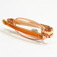 Load image into Gallery viewer, New Ultra-Thin Folding Reading Glasses For Men's And Women's New Stylish Mini Metal Frame Reading Mirror with Glasses Box Lightweight and Sturdy Metal Sunglasses