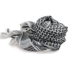 Load image into Gallery viewer, New Unisex Scarf Lightweight Plaid Tassel Arab Desert Shemagh Keffiyeh Scarf Wrap Pashmina Plaid Pattern Large Warm Keeper Military Shemagh Army Desert Keffiyeh Arab Scarf Shawl Neck Cover Head Wrap Scarf Military Shemagh Tactical Desert Keffiyeh