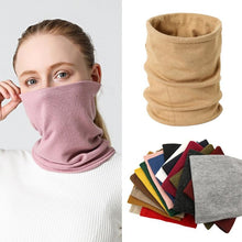 Load image into Gallery viewer, New Unisex Solid Ring Scarf Luxury Neckerchief Children's Outdoor Ski Face Mask Winter Warm Snood Cotton Men Women Echarpe Outdoor Seamless Face Mask Tube Bandana Homotropy for Dust Fishing Yoga Motorcycling Festivals Sports