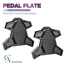 Load image into Gallery viewer, New Upgrade Road Bike Clipless Pedal Platform Adapter Convert For Look System Bicycle Clip Pedal Adaptor Converts Clipless Into Flat Pedals No Cleats Needed Adding Grip And Comfort