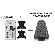 Load image into Gallery viewer, New Upgrade Road Bike Clipless Pedal Platform Adapter Convert For Look System Bicycle Clip Pedal Adaptor Converts Clipless Into Flat Pedals No Cleats Needed Adding Grip And Comfort