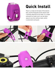 Load image into Gallery viewer, New USB Rechargeable Battery Bicycle Bell 120db Waterproof Cycling Bike Bells Electric Horn Mini Portable Cycling Handlebar Bell Electra Bike Bell Electric Cycling Bells Horn Loud Bicycle Horns Water-Resistant Sound Modes Bike Bells