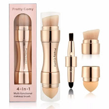 Load image into Gallery viewer, New Vintage Style 4 In 1 Makeup Brushes For Foundation, Eyebrow Shadow, Eyeliner Blush Powder, Brush Cosmetic And Concealer Professional Makeup Brush