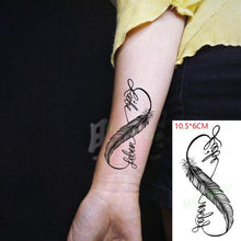 Load image into Gallery viewer, New Waterproof Temporary Sticker Tattoo Flame Heart Star Element Body Art Cute Small Tattoos For Kids Womens