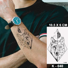 Load image into Gallery viewer, New Waterproof Temporary Tattoo Sticker Deer Animal Flash Tatoo Black Line Body Art Small Decorative Design For Womens Boys