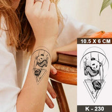 Load image into Gallery viewer, New Waterproof Temporary Tattoo Sticker Deer Animal Flash Tatoo Black Line Body Art Small Decorative Design For Womens Boys