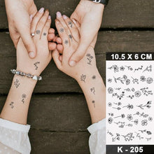 Load image into Gallery viewer, New Waterproof Temporary Tattoo Sticker Deer Animal Flash Tatoo Black Line Body Art Small Decorative Design For Womens Boys
