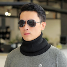 Load image into Gallery viewer, New Winter Autumn Solid Color Soft Cashmere Knit Ring Scarves Neck Warmer Elastic Neck Gaiter Head Wrap Headwear Comfort Collar Female Winter One Loop Scarf For Women