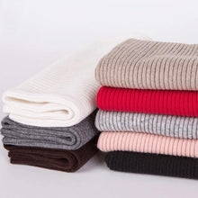 Load image into Gallery viewer, New Winter Autumn Solid Color Soft Cashmere Knit Ring Scarves Neck Warmer Elastic Neck Gaiter Head Wrap Headwear Comfort Collar Female Winter One Loop Scarf For Women