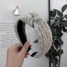 Load image into Gallery viewer, New Winter Knitted Headband Women Warm Handmade Hairband Girls Fashion Solid Turban Center Knot Casual Gorgeous Hair Accessories For Women