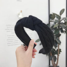 Load image into Gallery viewer, New Winter Knitted Headband Women Warm Handmade Hairband Girls Fashion Solid Turban Center Knot Casual Gorgeous Hair Accessories For Women