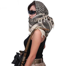 Load image into Gallery viewer, New Winter Women Men Windproof Warmer Military Scarf Muslim Hijab Unisex Scarves Tassel Desert Arab Keffiyeh Shawl Scarf Military Shemagh Tactical Desert Keffiyeh Head Neck Scarf Arab Wrap with Tassel