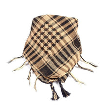 Load image into Gallery viewer, New Winter Women Men Windproof Warmer Military Scarf Muslim Hijab Unisex Scarves Tassel Desert Arab Keffiyeh Shawl Scarf Military Shemagh Tactical Desert Keffiyeh Head Neck Scarf Arab Wrap with Tassel