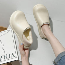 Load image into Gallery viewer, New Winter Women Slipper Soft Bottom Plush Home Shoes Slippers Indoor Waterproof Non-Slip Memory Foam Comfy Fluffy Fur Memory Foam Boots House Shoes Thick Sole 6cm