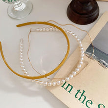 Load image into Gallery viewer, New Women Elegant Full Pearls Simple Hairbands Sweet Headband Hair Hoops Holder Ornament Head Band Lady Fashion Hair Accessories