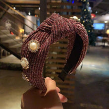 Load image into Gallery viewer, New Women Hairband Cross Knot Braid Twist Headband Adult Autumn Winter Shiny Color Headwear Wide Side Turban Gorgeous Hair Accessories For Women