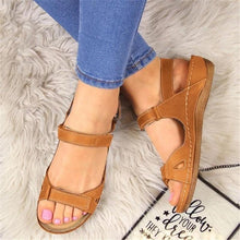Load image into Gallery viewer, New Women Sandals Soft Comfortable Flat Sandals Open Toe Beach Shoes Comfortable Flat Sandals Beach Travel Slipper Flip Flops Shoes Slipper Party Sandal Women Slip On Shoes