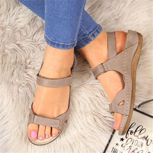 Load image into Gallery viewer, New Women Sandals Soft Comfortable Flat Sandals Open Toe Beach Shoes Comfortable Flat Sandals Beach Travel Slipper Flip Flops Shoes Slipper Party Sandal Women Slip On Shoes