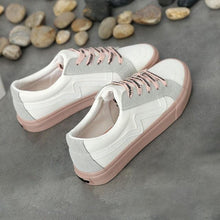 Load image into Gallery viewer, New Women Sneaker Fashion Breathble Vulcanized Shoes Platform Lace Up Casual White Tenis Sneakers Women Play Fashion Sneaker Low Top Elastic Canvas Flat Sneakers