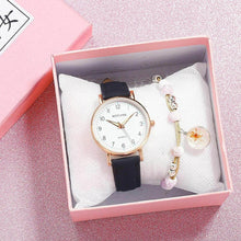 Load image into Gallery viewer, New Women Watch Fashion Casual Leather Belt Watches Simple Small Dial Quartz Dress Wristwatch Quartz Analog Wrist Watches For Women With Second Hand Luminous Hands Women Leather Watch