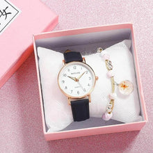 Load image into Gallery viewer, New Women Watch Fashion Casual Leather Belt Watches Simple Small Dial Quartz Dress Wristwatch Quartz Analog Wrist Watches For Women With Second Hand Luminous Hands Women Leather Watch