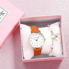 Load image into Gallery viewer, New Women Watch Fashion Casual Leather Belt Watches Simple Small Dial Quartz Dress Wristwatch Quartz Analog Wrist Watches For Women With Second Hand Luminous Hands Women Leather Watch