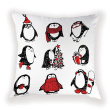 Load image into Gallery viewer, New Year Christmas Decorations Pillows Cover Christmas Décor for Home Christmas Tree Snowflake Snowman Reindeer Home Decor Throw Pillow Case Cushion Cover Santa Merry Christmas Gift Xmas 45x45cm