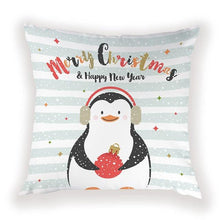Load image into Gallery viewer, New Year Christmas Decorations Pillows Cover Christmas Décor for Home Christmas Tree Snowflake Snowman Reindeer Home Decor Throw Pillow Case Cushion Cover Santa Merry Christmas Gift Xmas 45x45cm