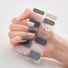 Load image into Gallery viewer, New Year Patterned Nail Decor Nail Polish Nail Art Stickers Full Beauty Sticker for Nails Nail Accessorie Christmas Nail Sticker 3D Nail Art Stickers Decal Slider Template Diy Nail Tool Decorations Nail Art Design Self Adhesive Luxury Designer Nail Sticke