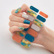 Load image into Gallery viewer, New Year Patterned Nail Decor Nail Polish Nail Art Stickers Full Beauty Sticker for Nails Nail Accessorie Christmas Nail Sticker 3D Nail Art Stickers Decal Slider Template Diy Nail Tool Decorations Nail Art Design Self Adhesive Luxury Designer Nail Sticke
